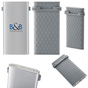Slim Icebag Powerbank comes with the BC Titanium Power Tech Backpack and can be printed full color.